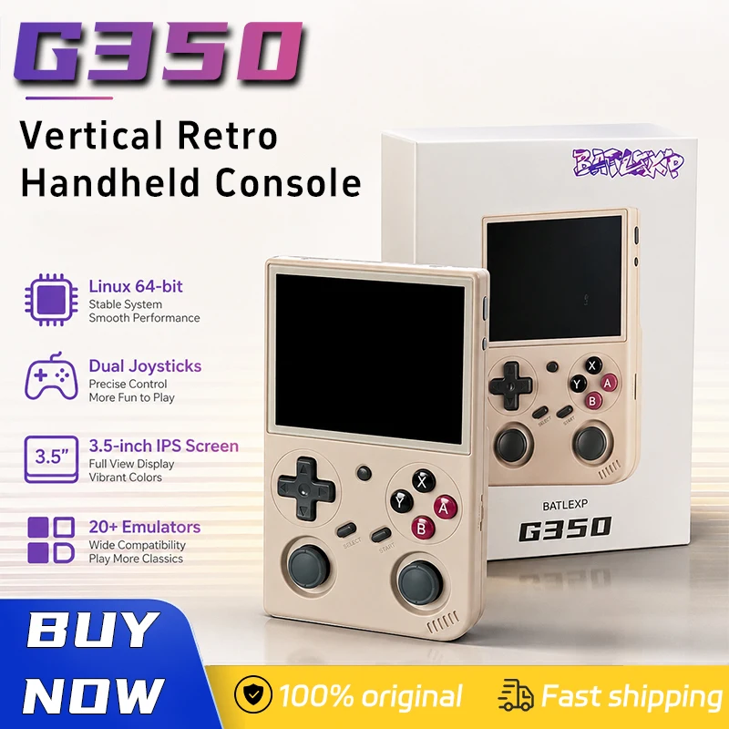 G350 Retro Handheld Game Console Linux 64-bit System 3.5" IPS Screen RK3326 3200 mAh Portable Console Retro Video Game Console
G350 Retro Handheld Game Console Linux 64-bit System 3.5" IPS Screen RK3326 3200 mAh Portable Console Retro Video Game Console