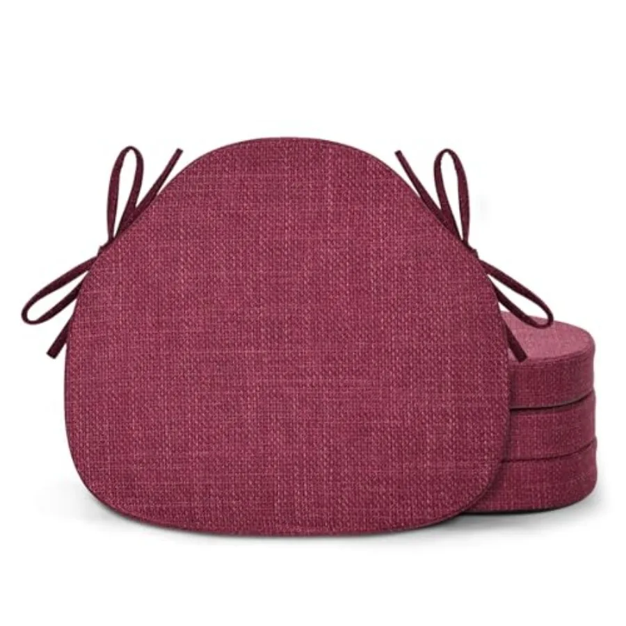 Dining Chair Cushions Set of 4, High-Resilience Foam Windsor Seat Pads, Kitchen Chair Cushions with Ties and Textured Cover, 4
Dining Chair Cushions Set of 4, High-Resilience Foam Windsor Seat Pads, Kitchen Chair Cushions with Ties and Textured Cover, 4