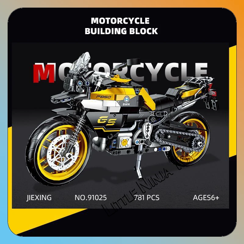 91025 New F850GS motorcycle model plastic small particle DIY intellectual assembly technology building blocks
91025 New F850GS motorcycle model plastic small particle DIY intellectual assembly technology building blocks