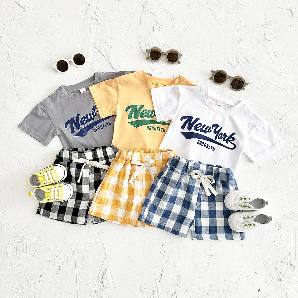 Newborn Boys Baby Clothing Set Girls Casual 2Pcs Letter Printed Short Sleeved T-shirt+Checkered Shorts infant Outfit 0-3 Years
Newborn Boys Baby Clothing Set Girls Casual 2Pcs Letter Printed Short Sleeved T-shirt+Checkered Shorts infant Outfit 0-3 Years