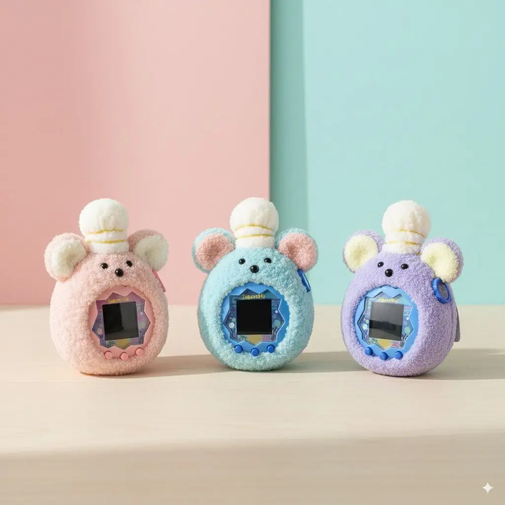 Compatible Tamagotchi protective case, Happy Park handmade crocheted yarn cover, warm Mouse King, does not include the device
Compatible Tamagotchi protective case, Happy Park handmade crocheted yarn cover, warm Mouse King, does not include the device