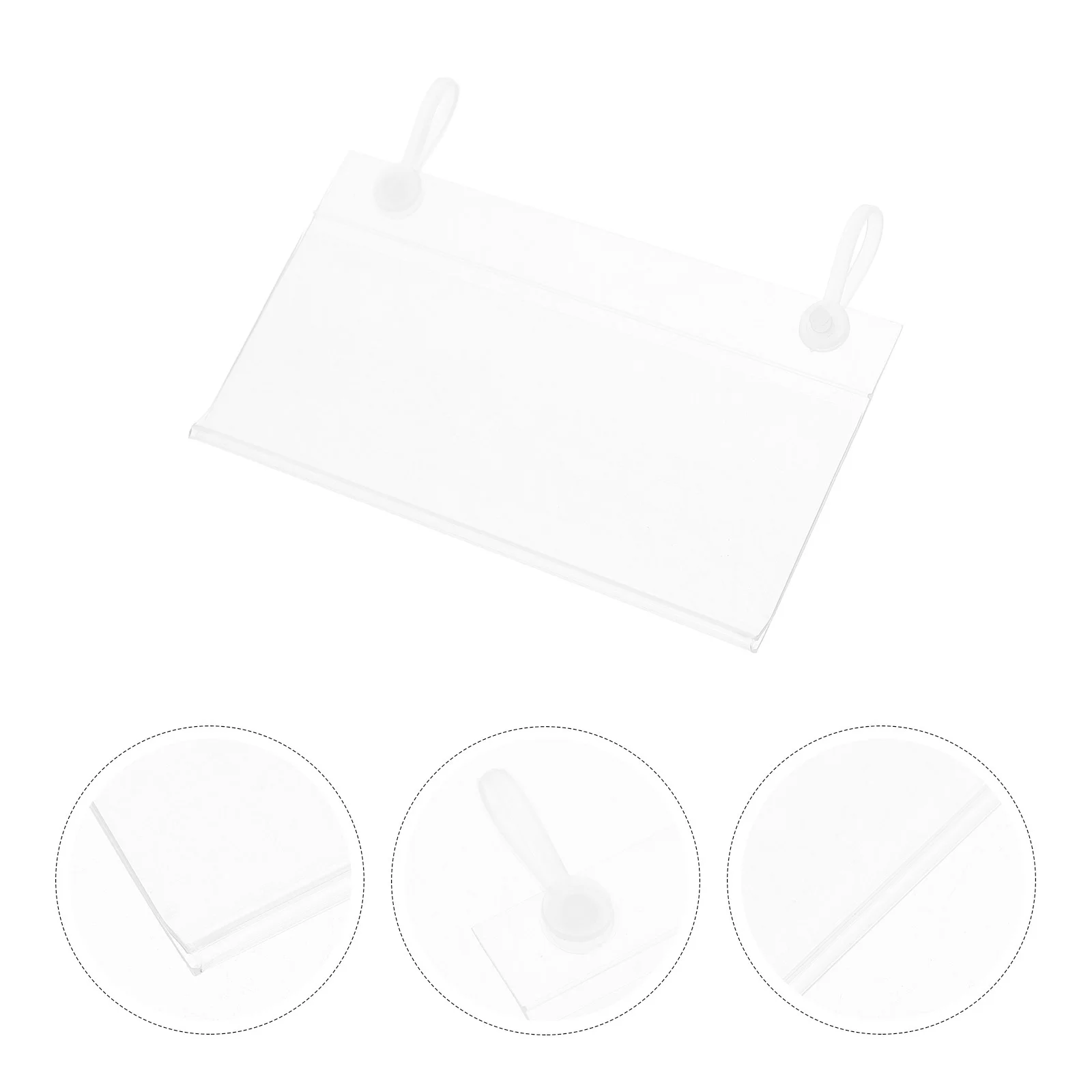 100Pcs Crystal Clear Visibility Label Holders Snap Lock Design for Supermarket Shelves and Baskets Retail Clear Plastic Tags
100Pcs Crystal Clear Visibility Label Holders Snap Lock Design for Supermarket Shelves and Baskets Retail Clear Plastic Tags
