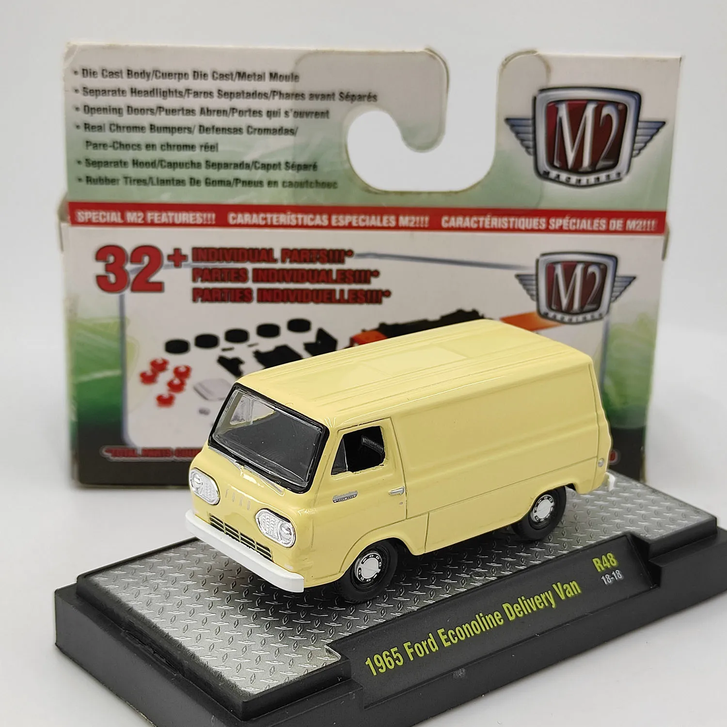 Литой под давлением M2 масштаб 1965 Ford Econoline Delivery Van из сплава, Коллекционная игрушка, подарок, сувенир, демонстрационный орнамент
Литой под давлением M2 масштаб 1965 Ford Econoline Delivery Van из сплава, Коллекционная игрушка, подарок, сувенир, демонстрационный орнамент