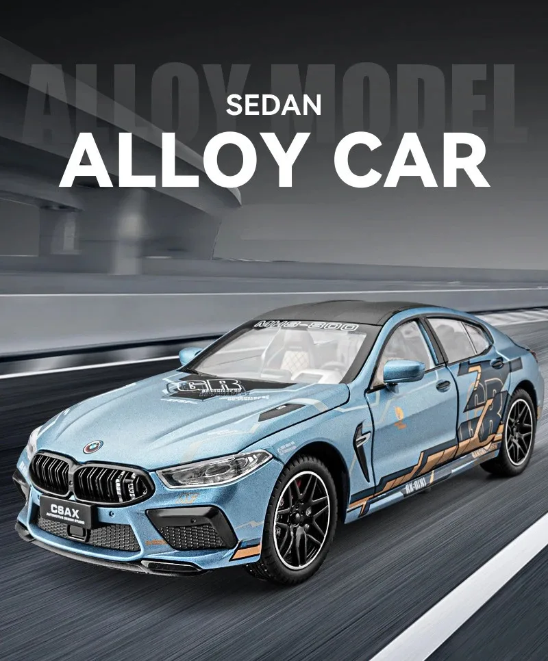 1:24 BMW M8 Miniature Sports Car Model Toys Alloy Diecast Sound Light Doors Opened Pull Back Shock Absorption Vehicles Kids Gift
1:24 BMW M8 Miniature Sports Car Model Toys Alloy Diecast Sound Light Doors Opened Pull Back Shock Absorption Vehicles Kids Gift