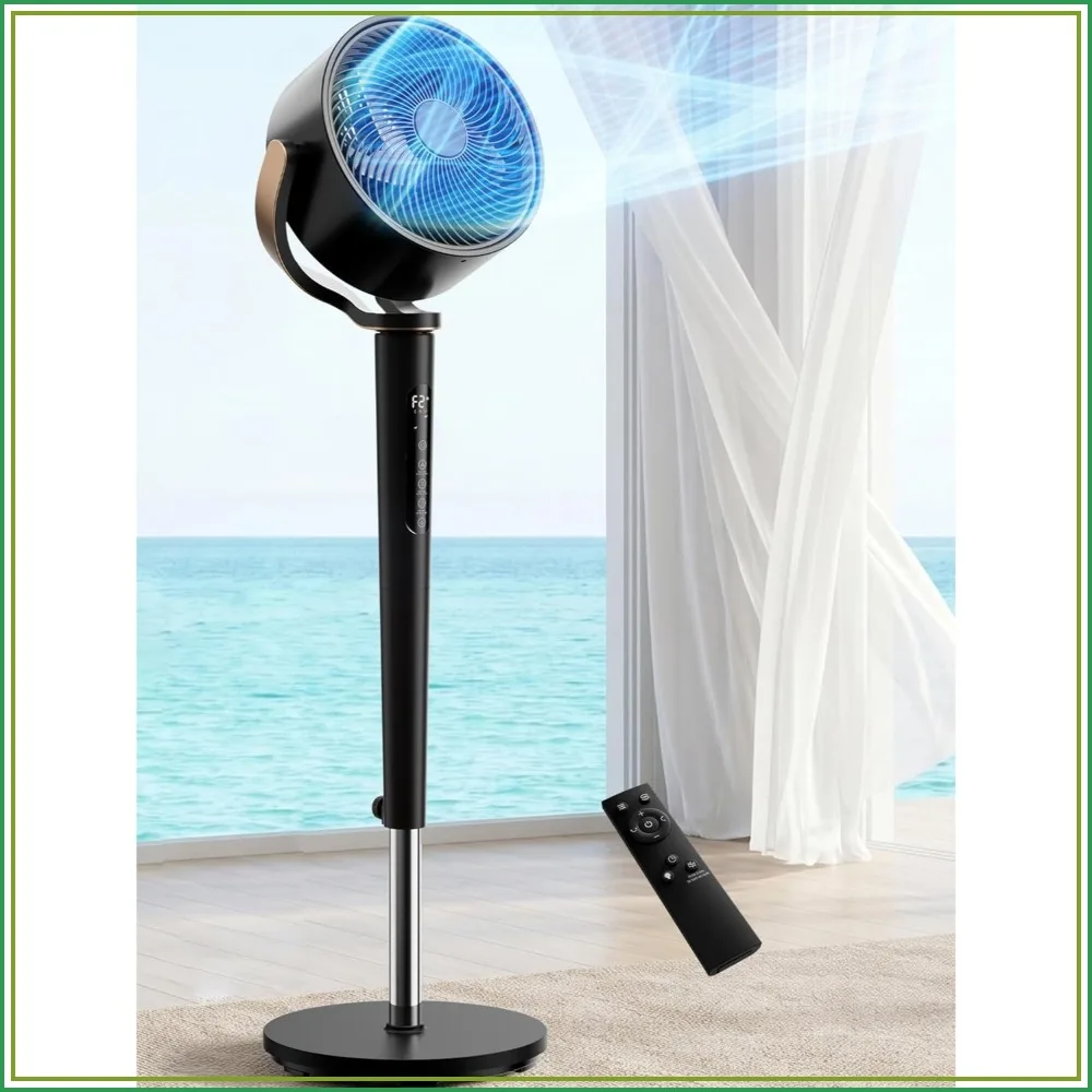 38-46" Omnidirectional Oscillating Standing Fan with 16 Speeds, 4 Modes, Remote, Quiet, 12-H Timer, Memory Function
38-46" Omnidirectional Oscillating Standing Fan with 16 Speeds, 4 Modes, Remote, Quiet, 12-H Timer, Memory Function