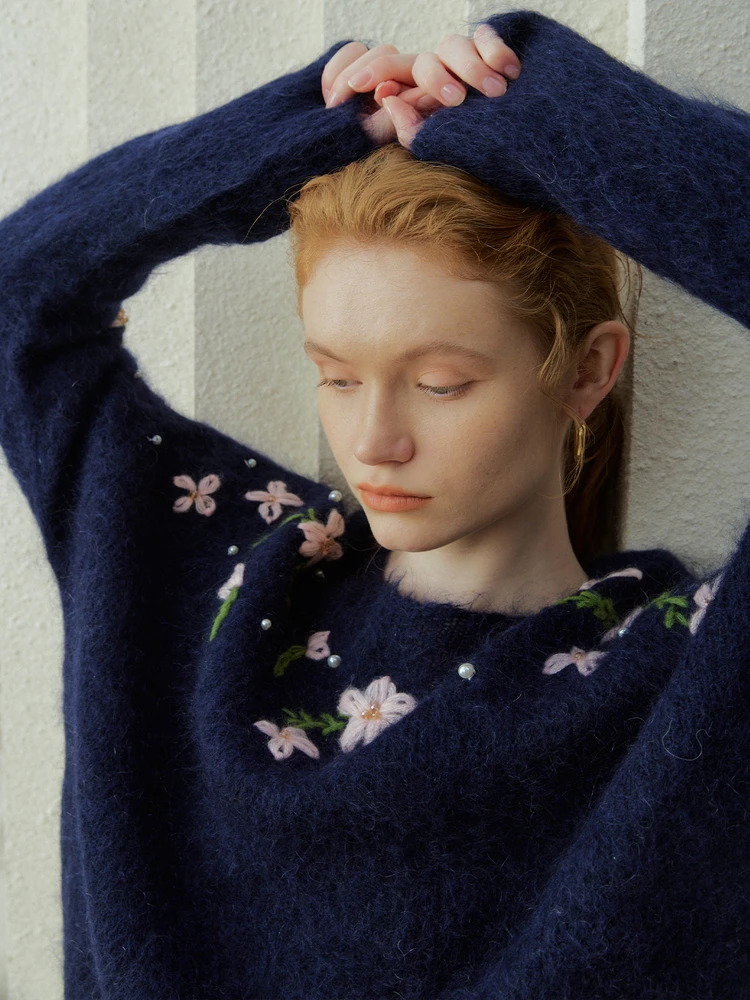 Женский вязаный свитер с вышивкой из бисера Oz, свободный крой, длинный свек, круглый, теплый, осенне-зимний, модный
Женский вязаный свитер с вышивкой из бисера Oz, свободный крой, длинный свек, круглый, теплый, осенне-зимний, модный