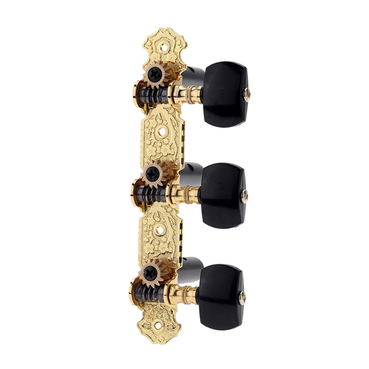 AOS-020B3P 1 Pair Gold-Plated 3 Machine Top Classical Guitar String Tuning Keys Pegs
AOS-020B3P 1 Pair Gold-Plated 3 Machine Top Classical Guitar String Tuning Keys Pegs
