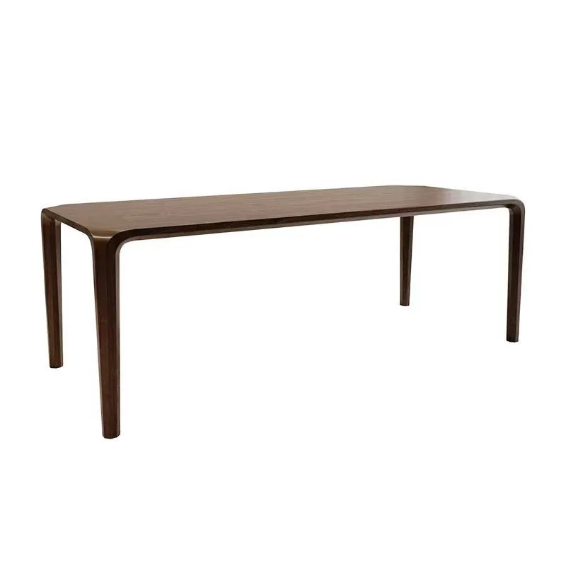 North American walnut color large board solid wood dining table tea table desk
North American walnut color large board solid wood dining table tea table desk
