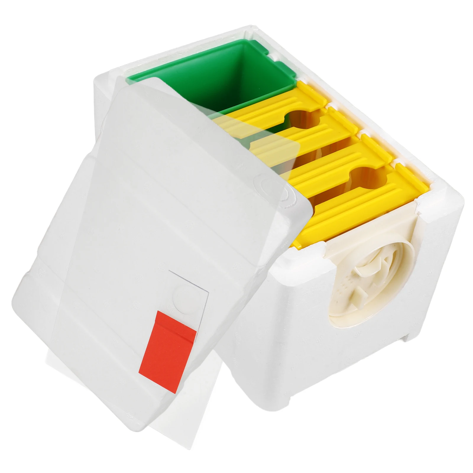 Mini 4 Frame Plastic Feeder White Entrance Durable Compact Bee Breeding Box Tool Kit Gardening Balcony Courtyard Beehive
Mini 4 Frame Plastic Feeder White Entrance Durable Compact Bee Breeding Box Tool Kit Gardening Balcony Courtyard Beehive