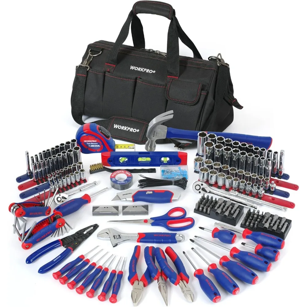 Complete 322-Piece Household Tool Kit for Basic Repairs with Portable Bag
Complete 322-Piece Household Tool Kit for Basic Repairs with Portable Bag