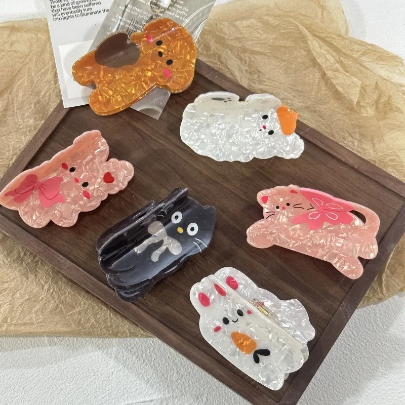 Sweet Cartoon Animal Hair Claws Adorable Dog Cat Bunny with Bow Design Lovely Styling Hair Clips for Women Girl Hair Accessoires
Sweet Cartoon Animal Hair Claws Adorable Dog Cat Bunny with Bow Design Lovely Styling Hair Clips for Women Girl Hair Accessoires