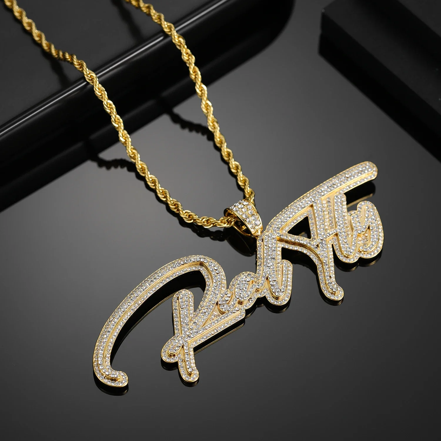 Personalized Name Diamond Custom Name Necklace Iced Out Hip Hop Stainless Steel Pendant Jewelry Christmas Gift Jewelry For Men
Personalized Name Diamond Custom Name Necklace Iced Out Hip Hop Stainless Steel Pendant Jewelry Christmas Gift Jewelry For Men