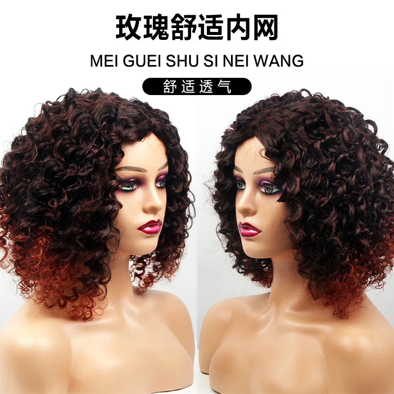 Новый африканский модный маленький вьющийся афро парик для женщин, короткий вьющийся парик с градиентом из синтетического высокотемпературного волокна
Новый африканский модный маленький вьющийся афро парик для женщин, короткий вьющийся парик с градиентом из синтетического высокотемпературного волокна