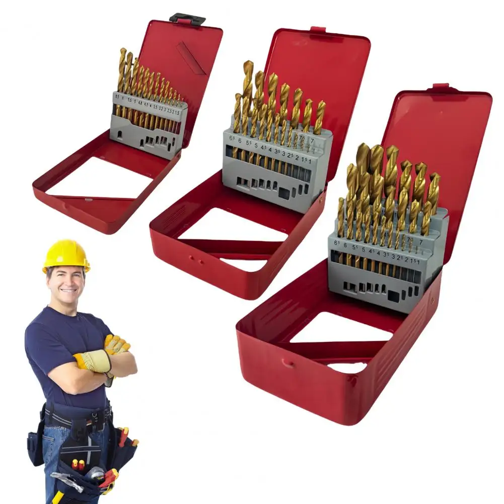 Self-centering Drill Bit Heavy Duty Coated Steel Drill Bits Set for Corrosion Resistant Drilling Widely Used Twist Drill Bit Kit
Self-centering Drill Bit Heavy Duty Coated Steel Drill Bits Set for Corrosion Resistant Drilling Widely Used Twist Drill Bit Kit