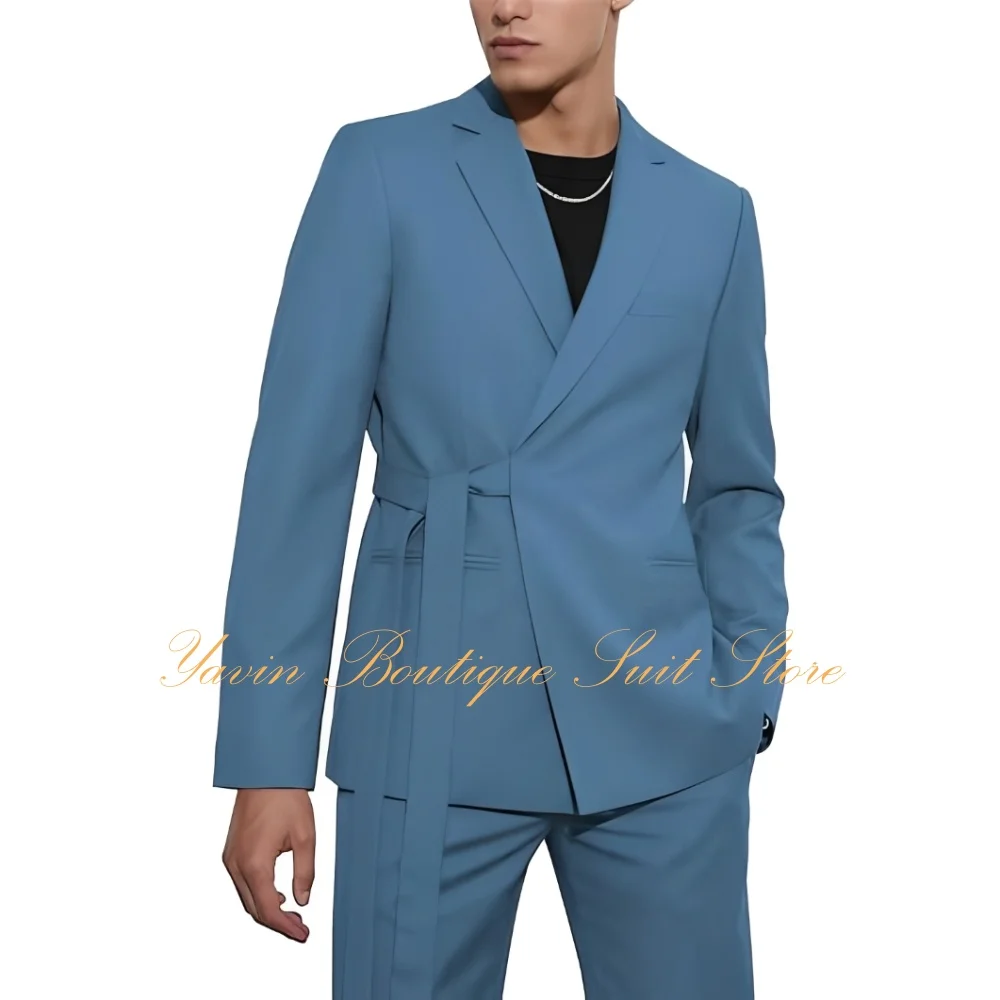 Stylish Men's Suit 2 Piece Slim Fit Waist-belted Jacket Pants Prom Suits for Men Wedding Groom Tuxedo Mens Suits
Stylish Men's Suit 2 Piece Slim Fit Waist-belted Jacket Pants Prom Suits for Men Wedding Groom Tuxedo Mens Suits