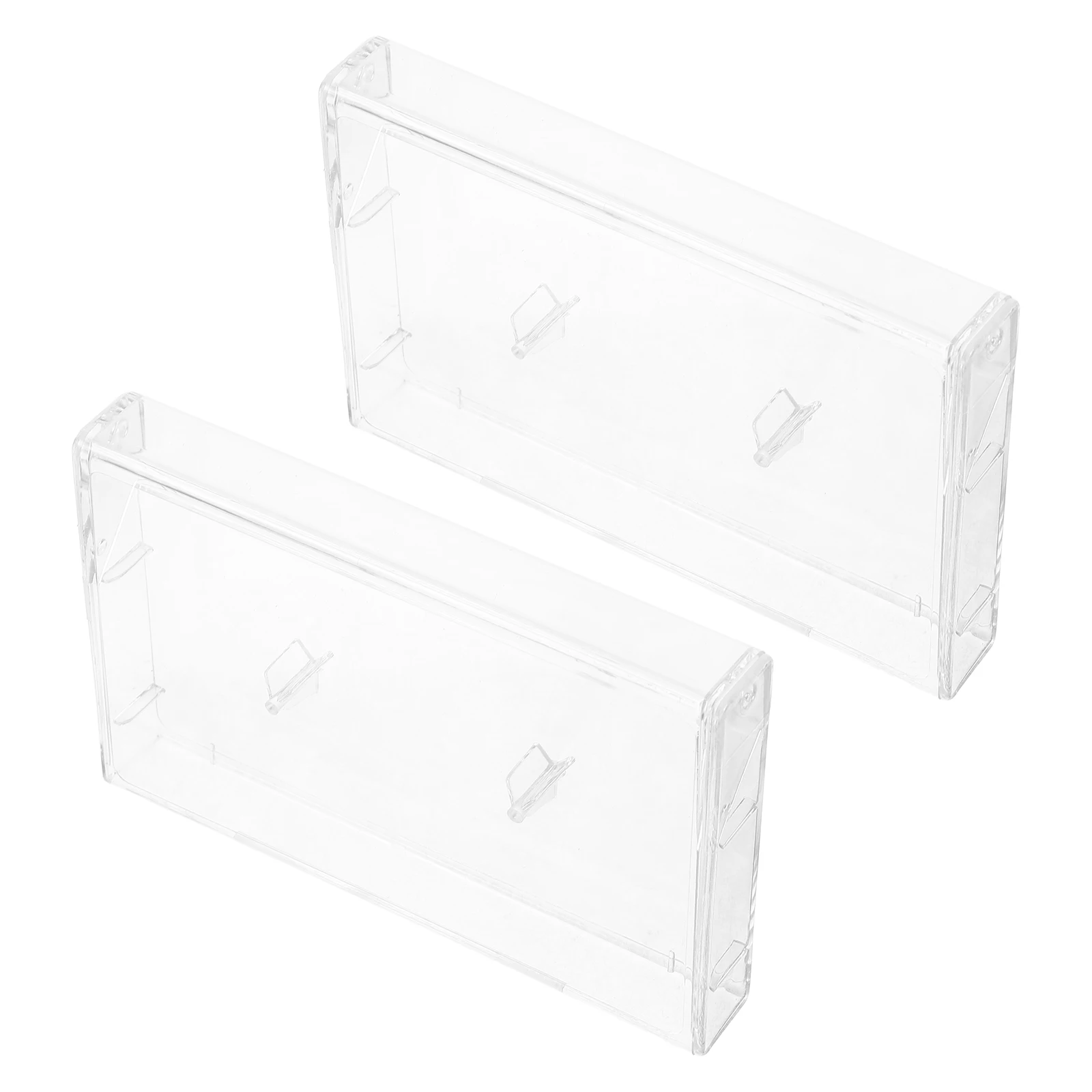 2pcs Cassettes Holders Clear Plastic Tape Storage Boxes Music Audio Containers Organizer For Blank Voice Record
2pcs Cassettes Holders Clear Plastic Tape Storage Boxes Music Audio Containers Organizer For Blank Voice Record