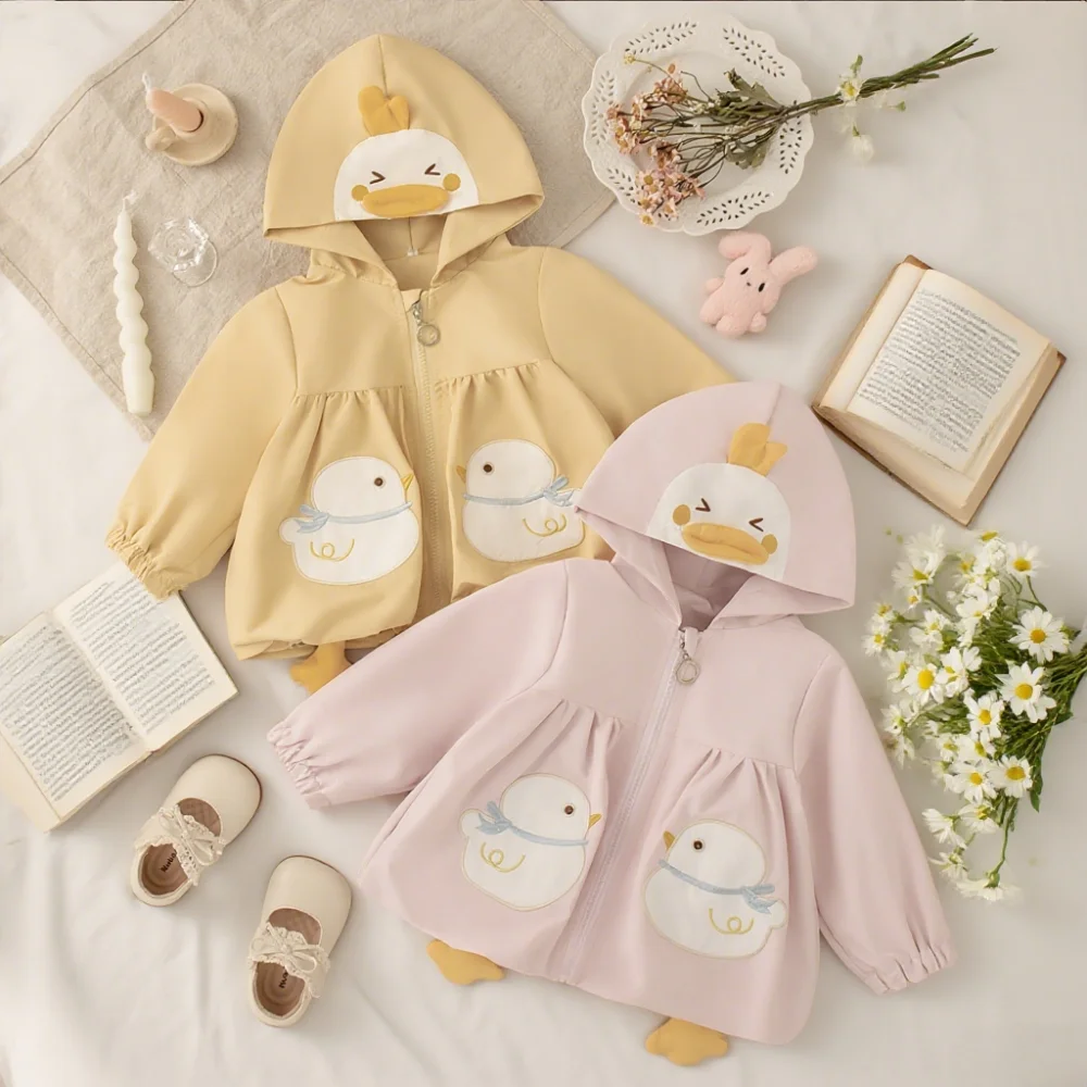 Girls' Baby Coat Spring/Fall Cartoon Hooded Cotton Girls Jacket Cute Baby Outerwear Baby Girl Clothes
Girls' Baby Coat Spring/Fall Cartoon Hooded Cotton Girls Jacket Cute Baby Outerwear Baby Girl Clothes