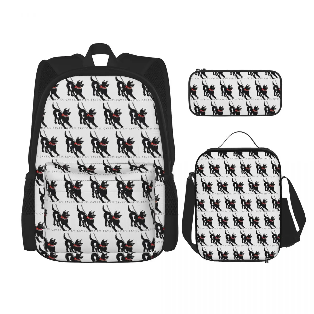 Cave Canem Dog Animal Backpacks Boys Girls Bookbag Students School Bags Kids Rucksack Lunch Bag Pen Bag Three-Piece Set
Cave Canem Dog Animal Backpacks Boys Girls Bookbag Students School Bags Kids Rucksack Lunch Bag Pen Bag Three-Piece Set