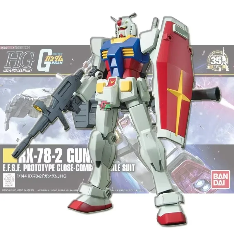 Original Bandai Gundam HG HGUC 191 1/144 RX-78-2 Number one player Freshman Gunpla Assembly Action Figureals Model Dolls Amuro 
Original Bandai Gundam HG HGUC 191 1/144 RX-78-2 Number one player Freshman Gunpla Assembly Action Figureals Model Dolls Amuro