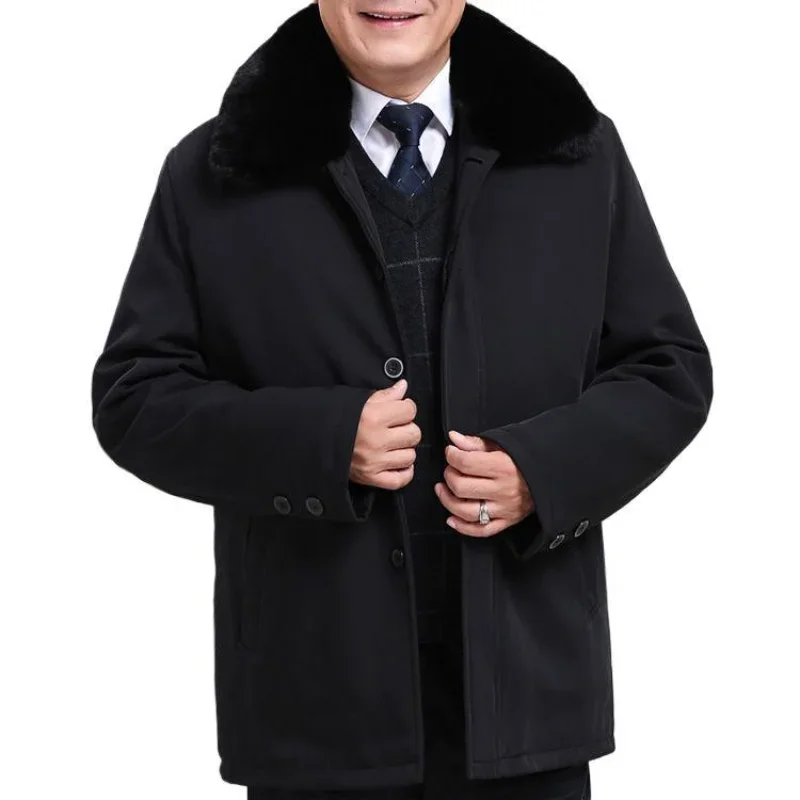 Fashion Fur Collar Solid Color Men Zipper Winter Coat Men's New Men Parker Thick Warm Streetcoat Cotton Coat Jacket Winter Coat
Fashion Fur Collar Solid Color Men Zipper Winter Coat Men's New Men Parker Thick Warm Streetcoat Cotton Coat Jacket Winter Coat