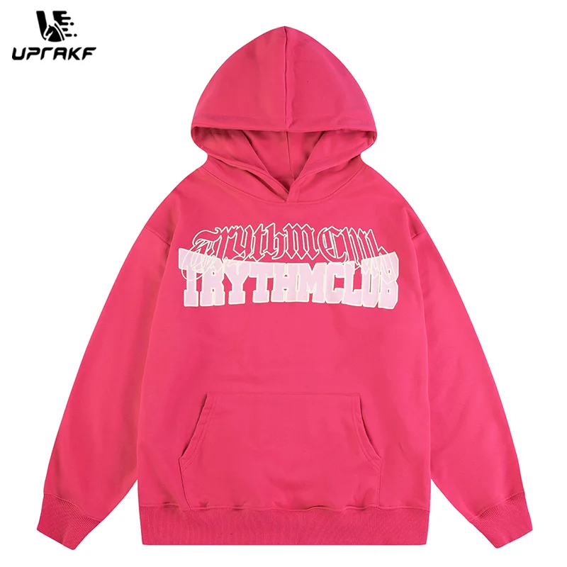 UPRAKF Streetwear Letter Rose Graphic Print Hoodie Front Pocket Loose Pullover High Quality Long Sleeve Fashion
UPRAKF Streetwear Letter Rose Graphic Print Hoodie Front Pocket Loose Pullover High Quality Long Sleeve Fashion
