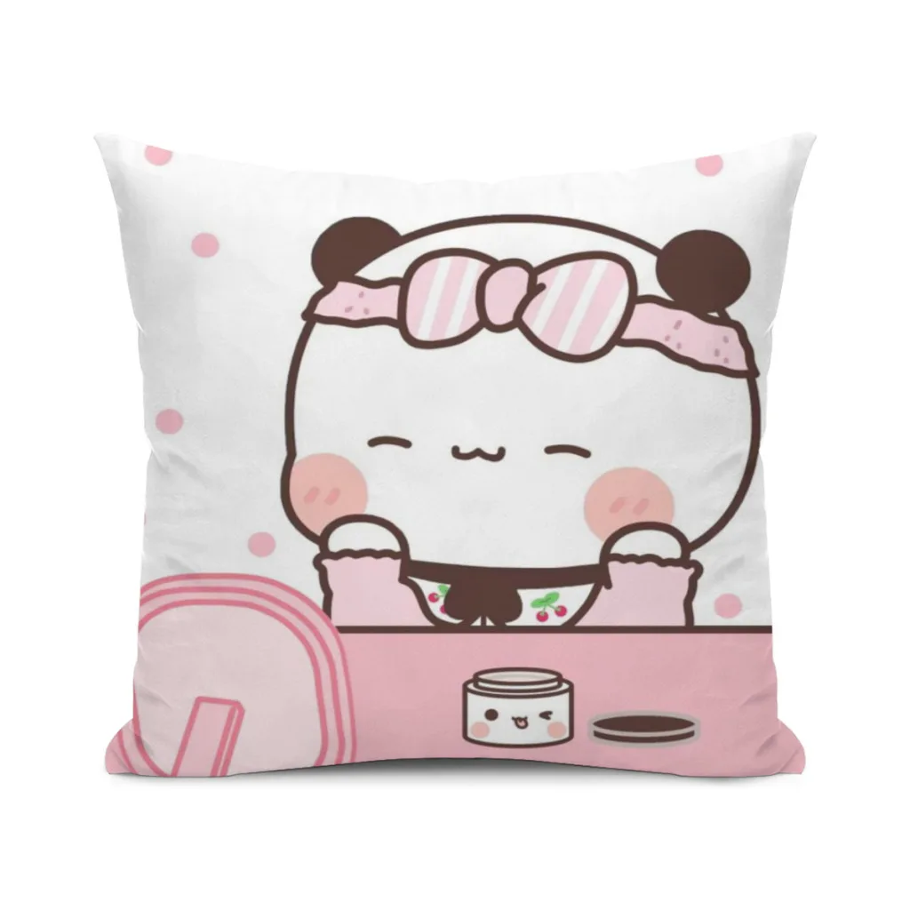 Panda Bear Hug Bubu Dudu Pillow Case Home Bedroom Living Room Sofa Cushion Cover 45x45cm Peach Skin Pillowcase 
Panda Bear Hug Bubu Dudu Pillow Case Home Bedroom Living Room Sofa Cushion Cover 45x45cm Peach Skin Pillowcase
