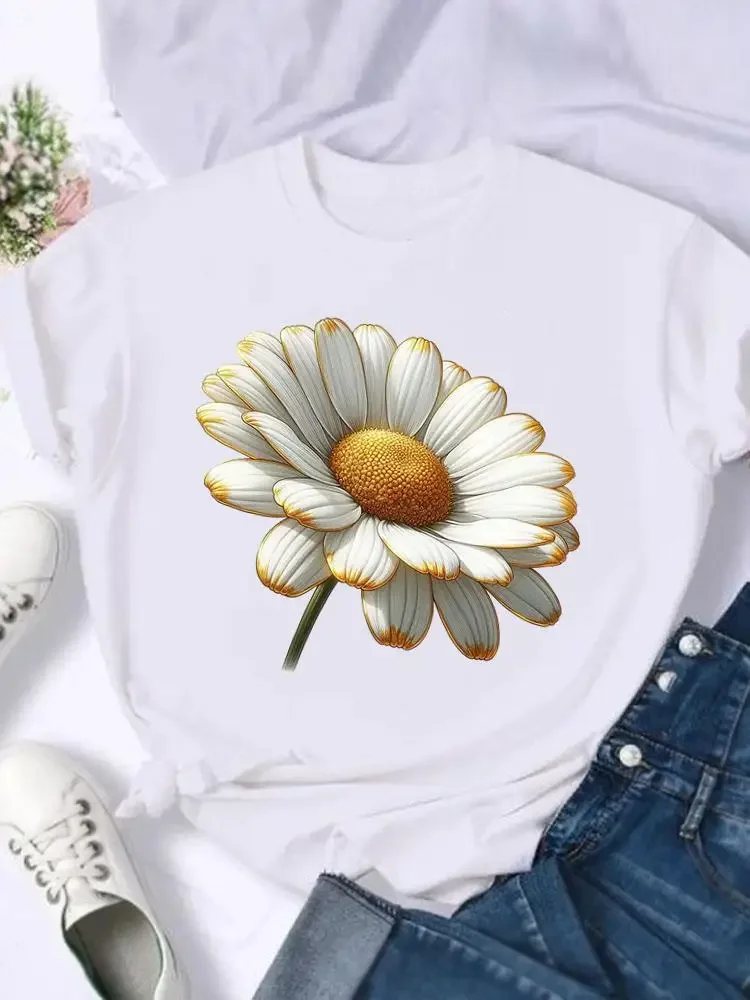 Flower Trend 90s Style Stylish Tee Print Fashion Short Sleeve T-shirts Women Shirt Graphic T Top Lady Female T-Shirt
Flower Trend 90s Style Stylish Tee Print Fashion Short Sleeve T-shirts Women Shirt Graphic T Top Lady Female T-Shirt