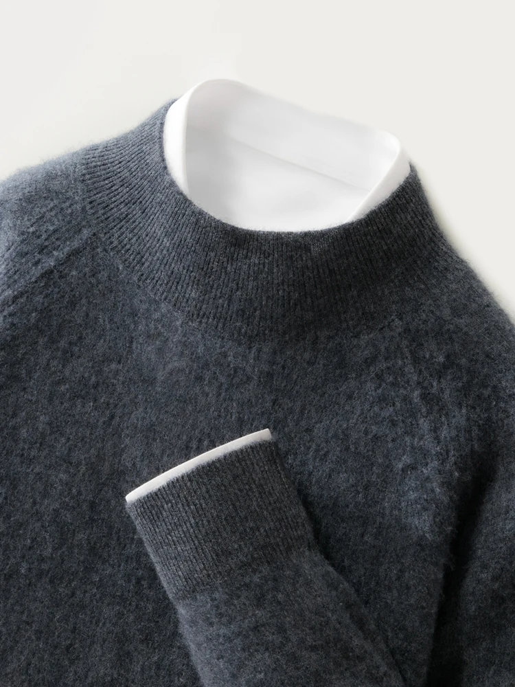 TLOML New Men's 100% Cashmere Sweater Mock Neck Raglan Sleeve Pullover Basic Solid Soft Warm Sweater Knitwear High Quality Tops
TLOML New Men's 100% Cashmere Sweater Mock Neck Raglan Sleeve Pullover Basic Solid Soft Warm Sweater Knitwear High Quality Tops