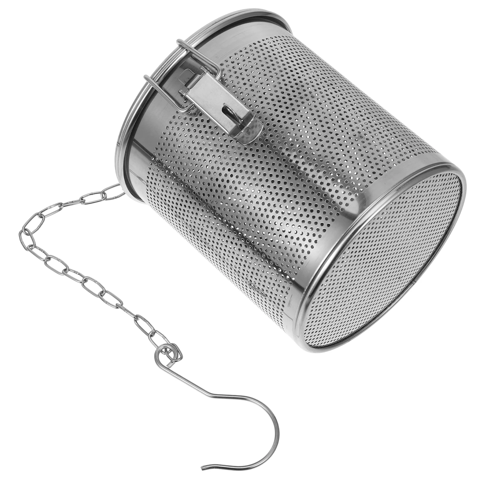 1pc Stainless Steel Basket Strainer Spice Bag for Cooking Tea Soup Braised Pork Long Brine Filter Basket Chain Detachable
1pc Stainless Steel Basket Strainer Spice Bag for Cooking Tea Soup Braised Pork Long Brine Filter Basket Chain Detachable