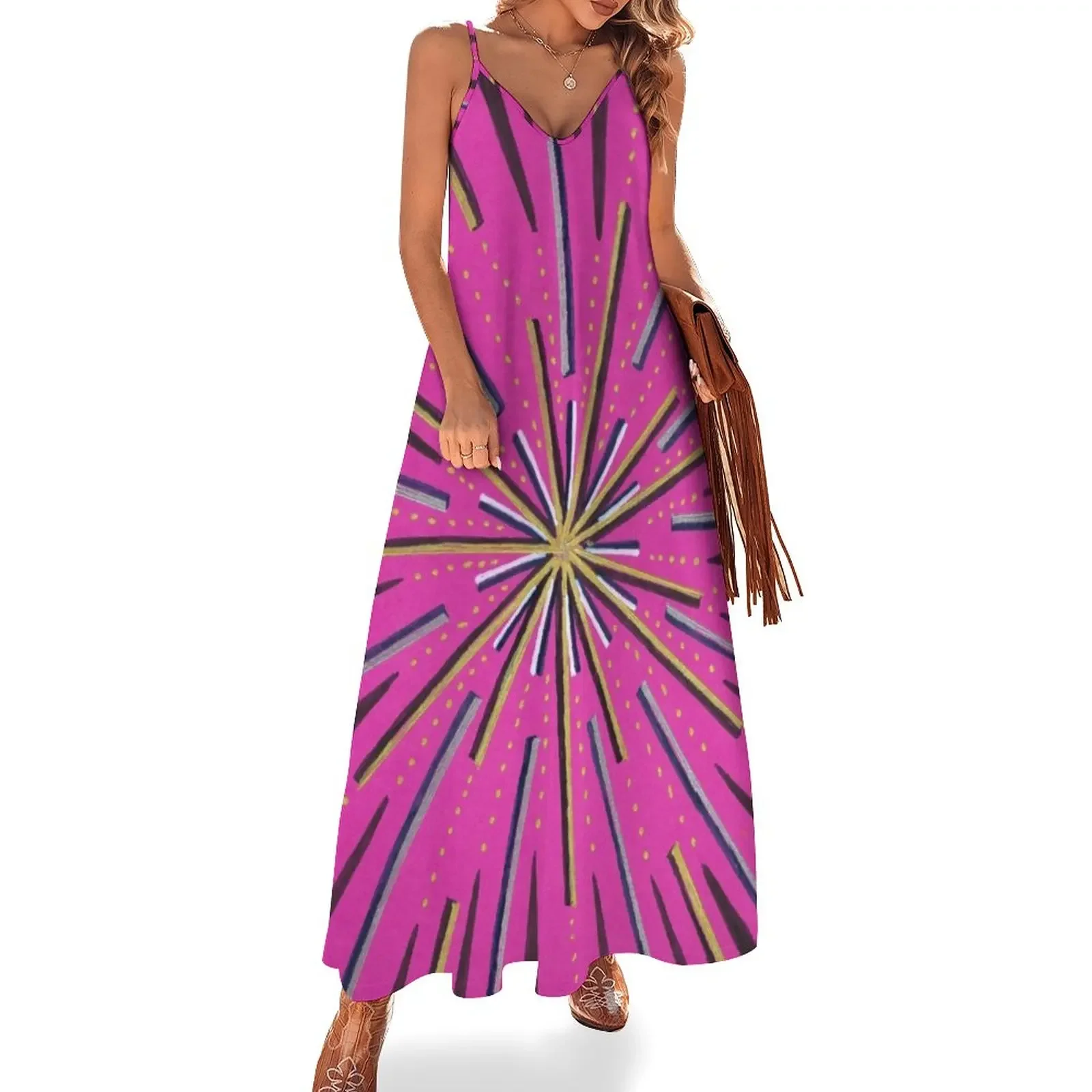 GALAXY IN PINK Sleeveless Dress elegant chic wedding evening dresses Women's summer long dress women's elegant loose dresses
GALAXY IN PINK Sleeveless Dress elegant chic wedding evening dresses Women's summer long dress women's elegant loose dresses