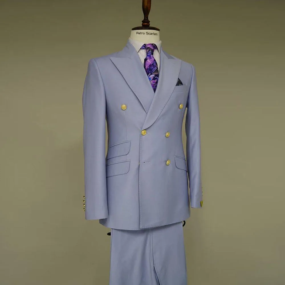 Stylish Men Suits High Quality Business Formal Occasion Double Breasted Peak Lapel 2 Pieces Jacket Pant Male Clothing Classic
Stylish Men Suits High Quality Business Formal Occasion Double Breasted Peak Lapel 2 Pieces Jacket Pant Male Clothing Classic