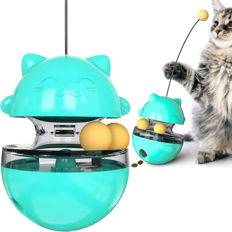 Interactive Blue Cat Treat Dispenser Toy for Small Dogs and Cats - Enriching Engaging Innovative Tumbler Puzzle Feeder Ball Desi
Interactive Blue Cat Treat Dispenser Toy for Small Dogs and Cats - Enriching Engaging Innovative Tumbler Puzzle Feeder Ball Desi