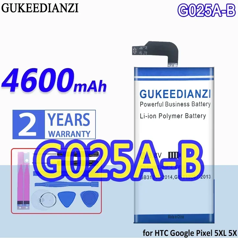 4600mAh G025A-B Mobile Phone Battery High Compatibility For Htc For Google Pixel 5XL 5X Long-Lasting Performance
4600mAh G025A-B Mobile Phone Battery High Compatibility For Htc For Google Pixel 5XL 5X Long-Lasting Performance