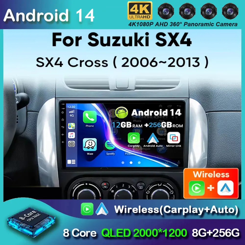 Автомобильный радиоприемник Android 14 для Suzuki Swift 4 2011-2017 беспроводной Carplay авто радио мультимедийный плеер 4G Wi-Fi GPS DSP 48EQ 2din
Автомобильный радиоприемник Android 14 для Suzuki Swift 4 2011-2017 беспроводной Carplay авто радио мультимедийный плеер 4G Wi-Fi GPS DSP 48EQ 2din