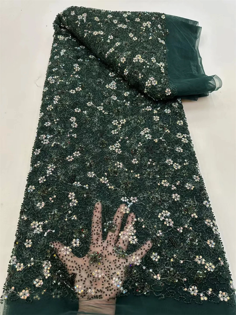 2024 High Quality African Sequins Tulle Embroidered Groom Lace Fabric Beaded Sequins Lace Fabric For Nigerian Wedding
2024 High Quality African Sequins Tulle Embroidered Groom Lace Fabric Beaded Sequins Lace Fabric For Nigerian Wedding