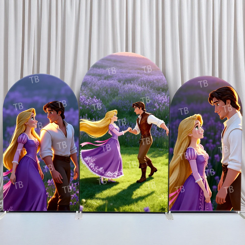TB Tangled Rapunzel & Flynn Rider Arch Backdrop Cover Lavender Field Romantic Dance Theme Photo Booth Props for Wedding Events
TB Tangled Rapunzel & Flynn Rider Arch Backdrop Cover Lavender Field Romantic Dance Theme Photo Booth Props for Wedding Events