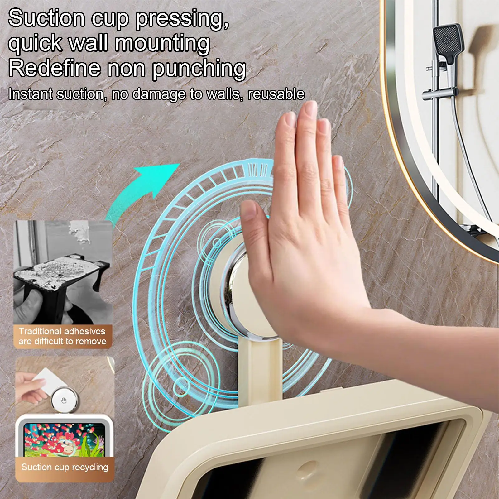 Shower Phone Holder 360 Degree Rotatable Touch Screen Wall Mount Stand Shower Phone Mount For Wall Bath Pool Bathtub Inside
Shower Phone Holder 360 Degree Rotatable Touch Screen Wall Mount Stand Shower Phone Mount For Wall Bath Pool Bathtub Inside