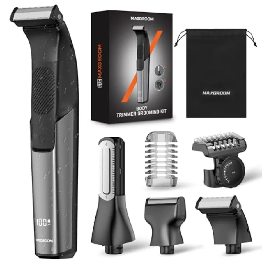 Body Hair Trimmer for Men 3-in-1 Pubic/Ball Shaver with R-Shaped 420J2 No-Nick Blades 7000 RPM IPX6 Wet/Dry Groomer for Groin C
Body Hair Trimmer for Men 3-in-1 Pubic/Ball Shaver with R-Shaped 420J2 No-Nick Blades 7000 RPM IPX6 Wet/Dry Groomer for Groin C