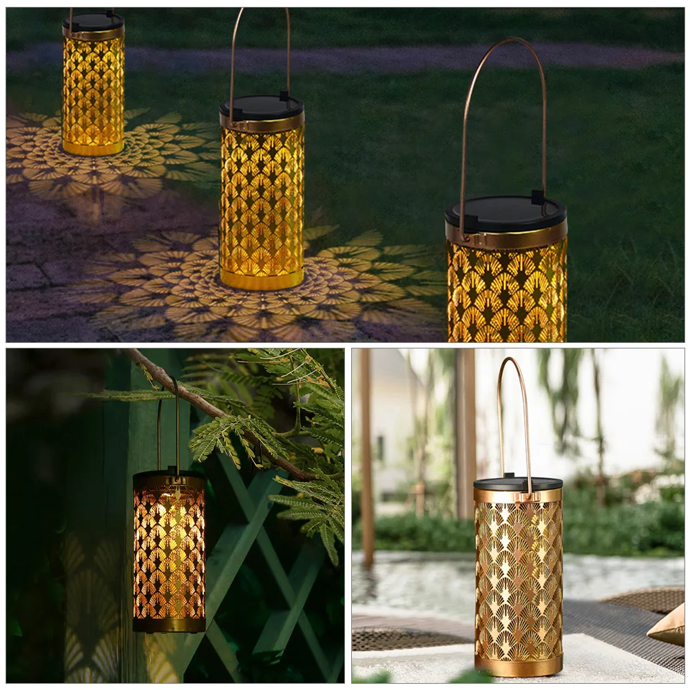Wrought Iron LED Lantern Hollow out Design Outdoor Indoor Lighting Solar Light Decor Solar Powered Lamp
Wrought Iron LED Lantern Hollow out Design Outdoor Indoor Lighting Solar Light Decor Solar Powered Lamp