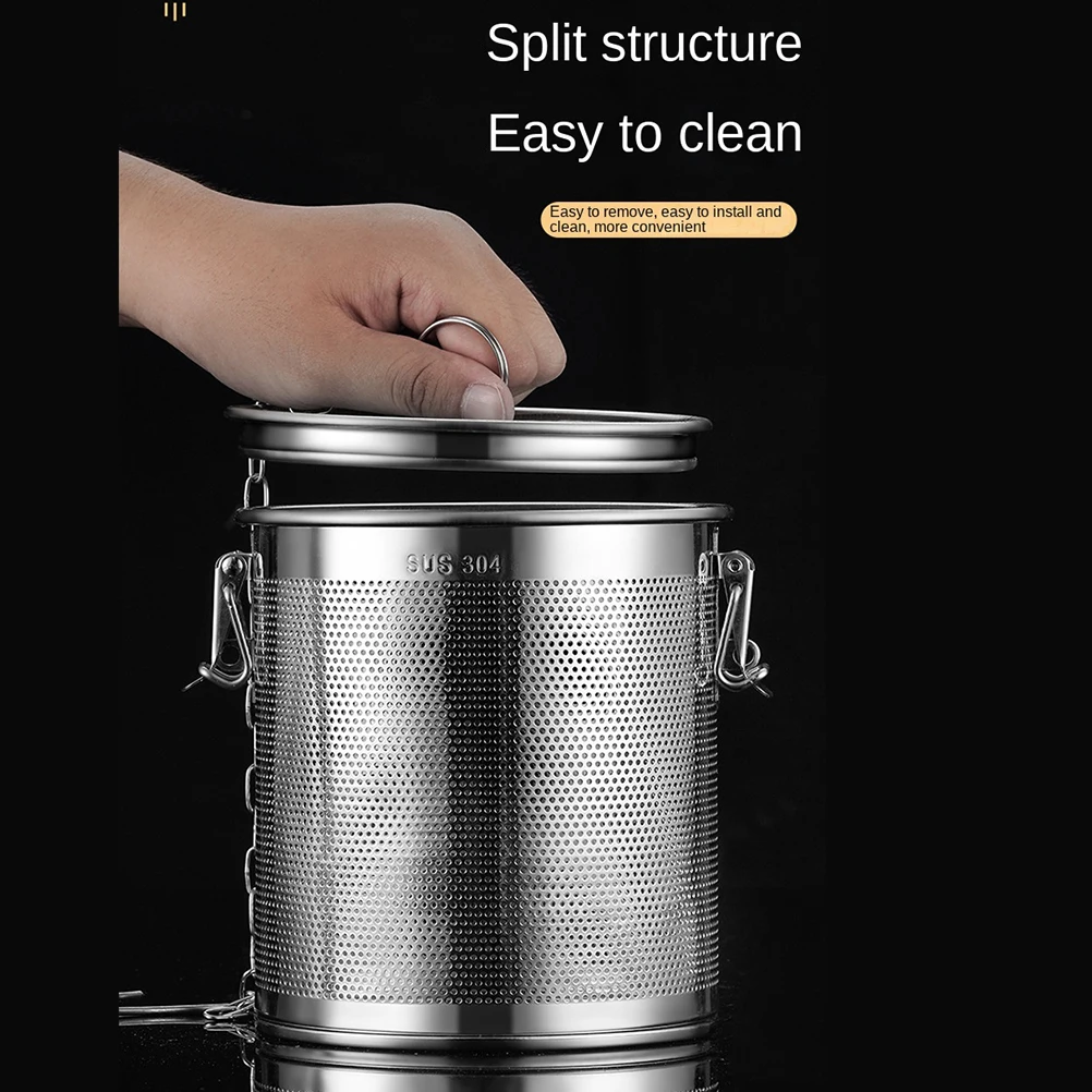 Strainer Stainless Steel With Lid Chain Hook Strainer Cookware Food Mesh Pot Cooking Accessories Seasoning Ball
Strainer Stainless Steel With Lid Chain Hook Strainer Cookware Food Mesh Pot Cooking Accessories Seasoning Ball