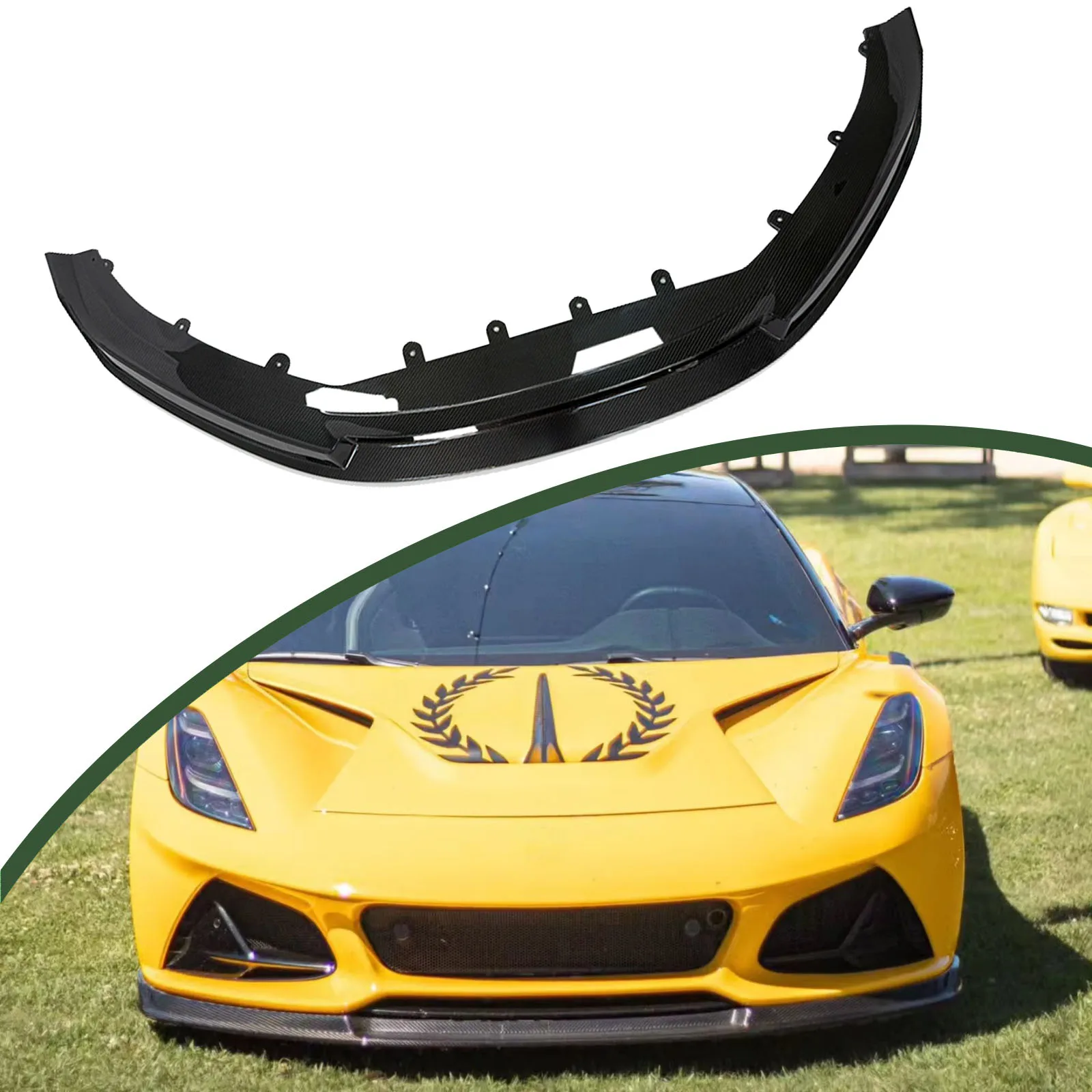 For Lotus Emira 2023+ Body Kit Upgrade V Style Dry Carbon Fiber Front Spoiler Front Lip Car Bumper Modification Exterior
For Lotus Emira 2023+ Body Kit Upgrade V Style Dry Carbon Fiber Front Spoiler Front Lip Car Bumper Modification Exterior