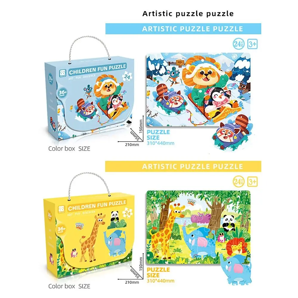 Cartoon Large Puzzle Gift Box 24/48/60pcs Multicolor Educational Puzzles Beginner Advanced Forest Animal Vehicle
Cartoon Large Puzzle Gift Box 24/48/60pcs Multicolor Educational Puzzles Beginner Advanced Forest Animal Vehicle