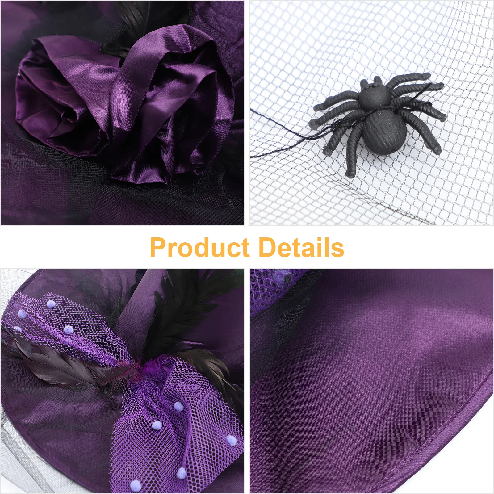 Witch Hat Decorative Fabric Halloween Party Hat Reasonable Size Cosplay Costume Accessory Comfortable Skin Friendly
Witch Hat Decorative Fabric Halloween Party Hat Reasonable Size Cosplay Costume Accessory Comfortable Skin Friendly