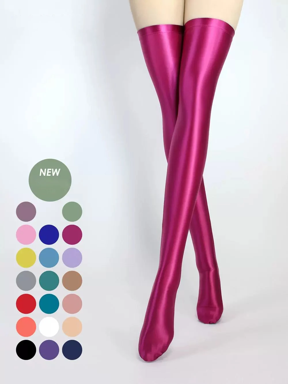 Sexy Glossy Silky Women's over Knee Socks Japanese Thigh High Stockings Solid Shiny Smooth Elastic Sports Leggings
Sexy Glossy Silky Women's over Knee Socks Japanese Thigh High Stockings Solid Shiny Smooth Elastic Sports Leggings
