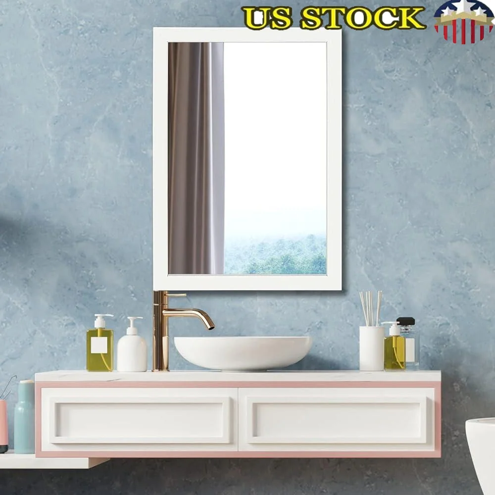 Rectangular Wall Mirror Polystyrene Frame HD Float Glass Perfect Bathroom Bedroom Entryway Modern Easy Install Home Decor
Rectangular Wall Mirror Polystyrene Frame HD Float Glass Perfect Bathroom Bedroom Entryway Modern Easy Install Home Decor