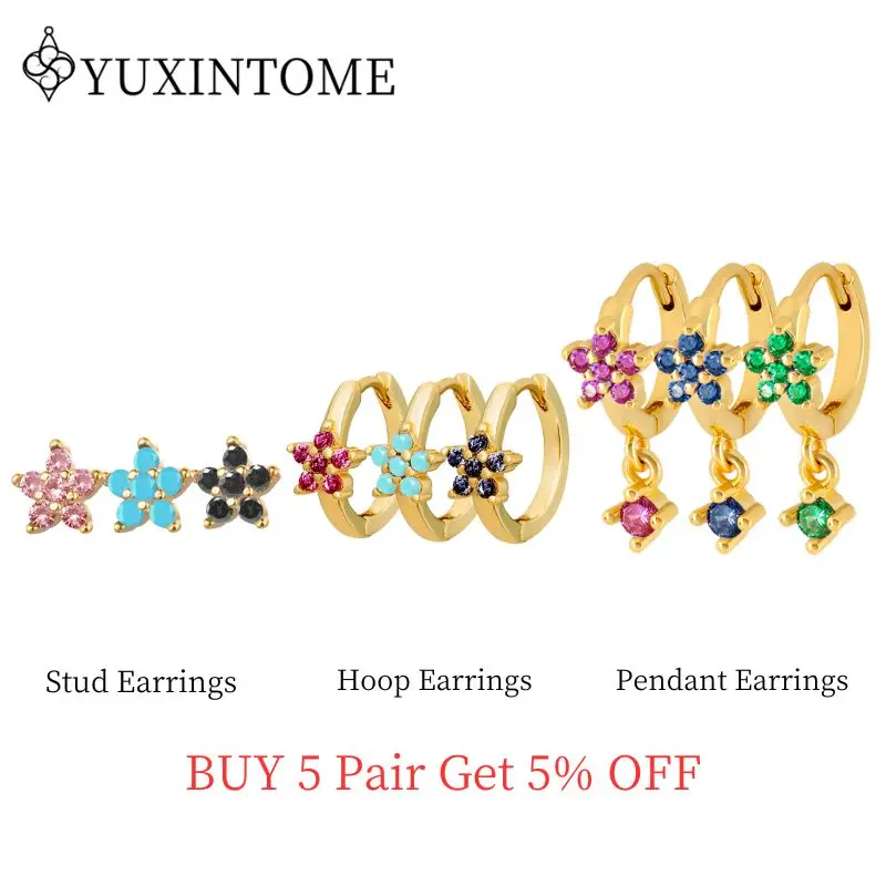 925 Sterling Silver Needle Multi-color Flower-shaped Stud Earrings Floral Zircon Hoop Earrings Fashion Luxury Jewelry Wholesale
925 Sterling Silver Needle Multi-color Flower-shaped Stud Earrings Floral Zircon Hoop Earrings Fashion Luxury Jewelry Wholesale