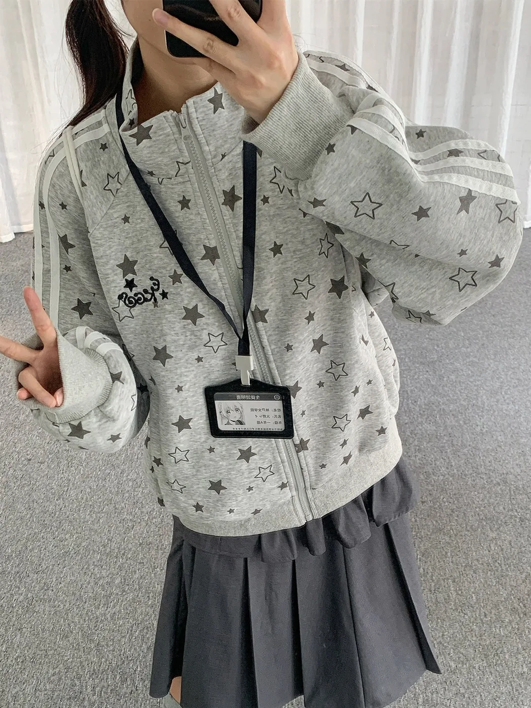 American Subculture Zipper Hoodie Women's Spring Autumn Y2K Streetwear Slimming Outerwear Printed Long Sve Stand Collar
American Subculture Zipper Hoodie Women's Spring Autumn Y2K Streetwear Slimming Outerwear Printed Long Sve Stand Collar