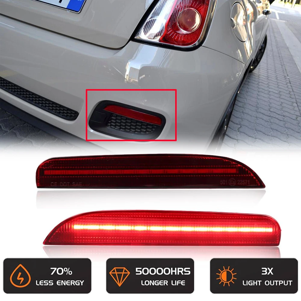 Для FIAT 500 2012-2017 задний бампер светодиодный тормозной отражатель без ошибок автомобильный Стайлинг противотуманная фара красный OEM # 68154575AA
Для FIAT 500 2012-2017 задний бампер светодиодный тормозной отражатель без ошибок автомобильный Стайлинг противотуманная фара красный OEM # 68154575AA
