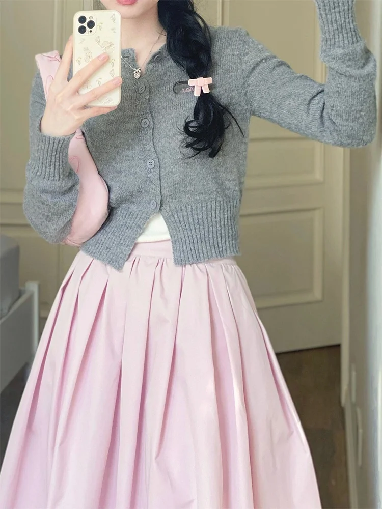 plus Size Sweater Cardigan ort Sle Women's Spring New High Waist Skirt Slimming Faion plus Size Girls Ensemble
plus Size Sweater Cardigan ort Sle Women's Spring New High Waist Skirt Slimming Faion plus Size Girls Ensemble