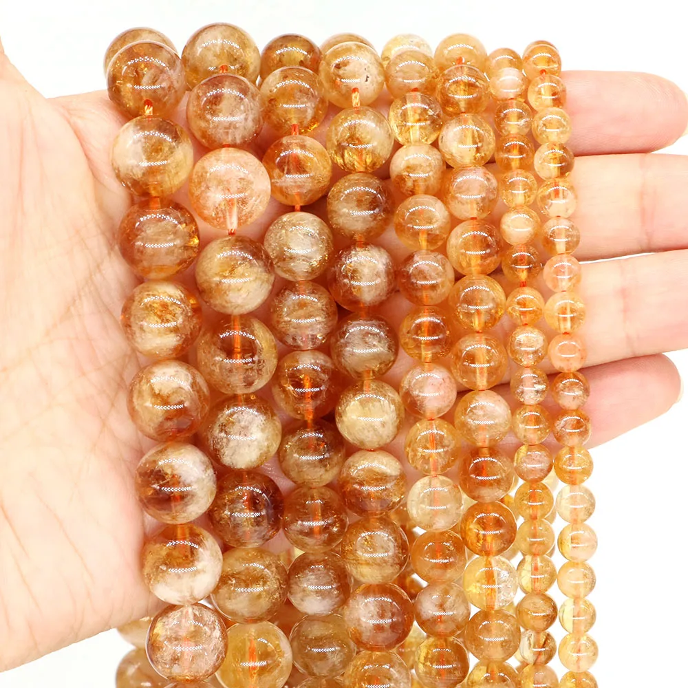 6/8/10/12mm Natural Citrine Stones Smooth Round Spacer Gemstones Healing Crystals for Jewelry Making DIY Handicrafts Accessories
6/8/10/12mm Natural Citrine Stones Smooth Round Spacer Gemstones Healing Crystals for Jewelry Making DIY Handicrafts Accessories